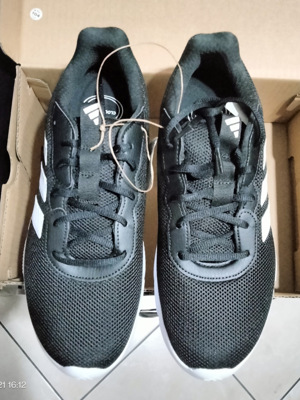 Adidas Women's Cloudfoam Flex HQ4960 Black 8.5-10 Comfort Running Shoes New